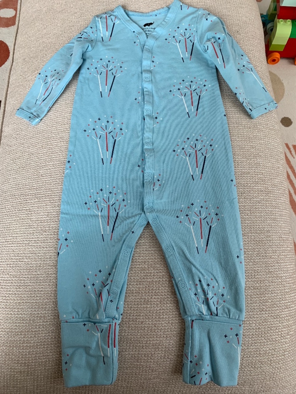 Monica + Andy On the Go One-Piece Snap Front Bodysuit 3-6M